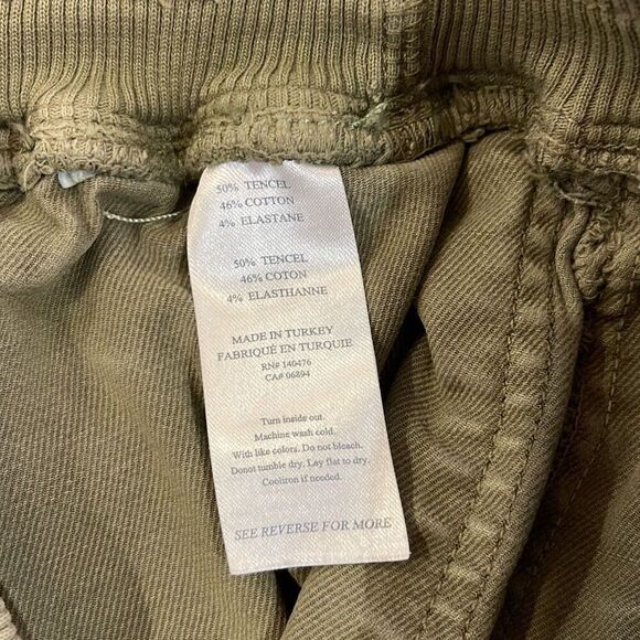 Faherty Traveler Pant Dark Olive Drawstring Womens Size XS MSRP $148 - Picture 8 of 12